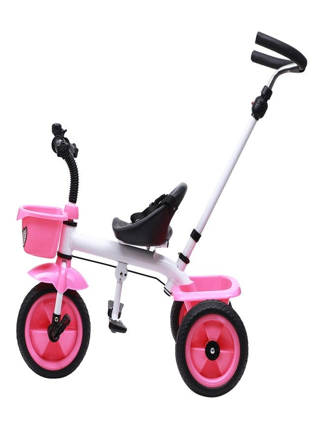 JoyRide Metal Tricycle with Parent Push Handle (Pink) - Image 3